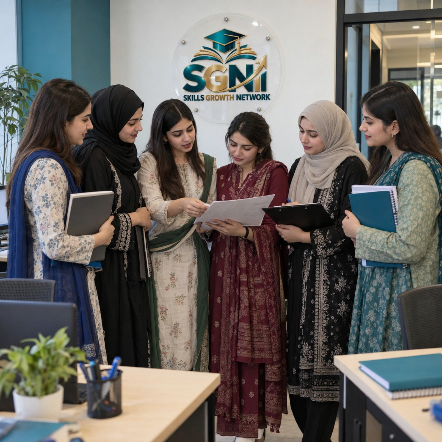 Skills Growth Network team in a professional office environment